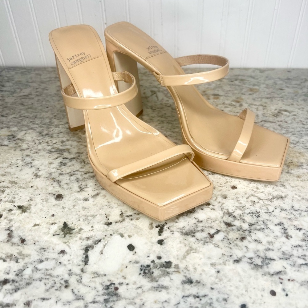 Jeffrey Campbell Open Square Toe Heels - Picture 9 of 10
